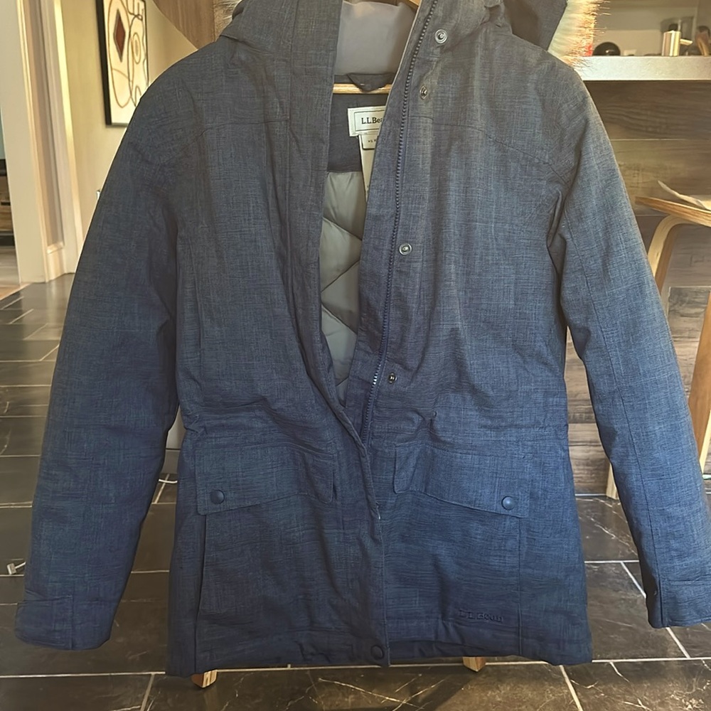 LL Bean Baxter State Parka XS (Reg) in Navy Heather